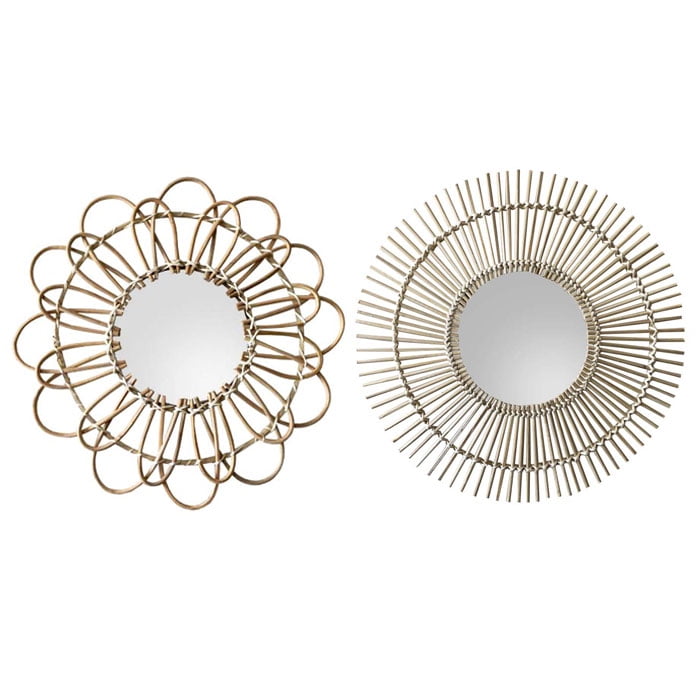 Bric - Set De 2 Espejos De Bambú