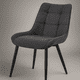 thumbnail image 1 of Silla Milano Lino Base Negro, 1 of 2