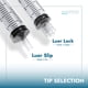thumbnail image 3 of Jeringa BH Supplies Luer Slip Tip 3 ml (sin aguja) x100, 3 of 6