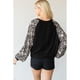 thumbnail image 3 of Top De Manga Larga Con Estampado Floral Y Bujas L, 3 of 6