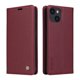thumbnail image 1 of Funda Billetera de Cuero para iPhone 15 con Tarjetero y Soporte - Tapa Magnética Rojo, 1 of 6