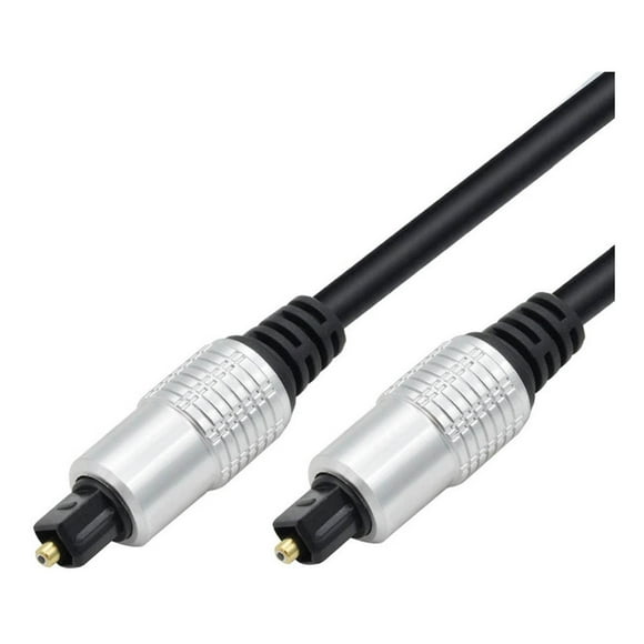 Cable Optico Audio 5mts Toslink Grueso 5mm Diametro negro
