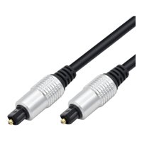 Gen - Cable Optico Audio 5Mts Toslink Grueso 5Mm Diametro Negro