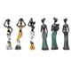thumbnail image 2 of Figuras Africanas Escultura Tribal Lady Figurine Estatua Arte Coleccionable 6-Set, 2 of 2