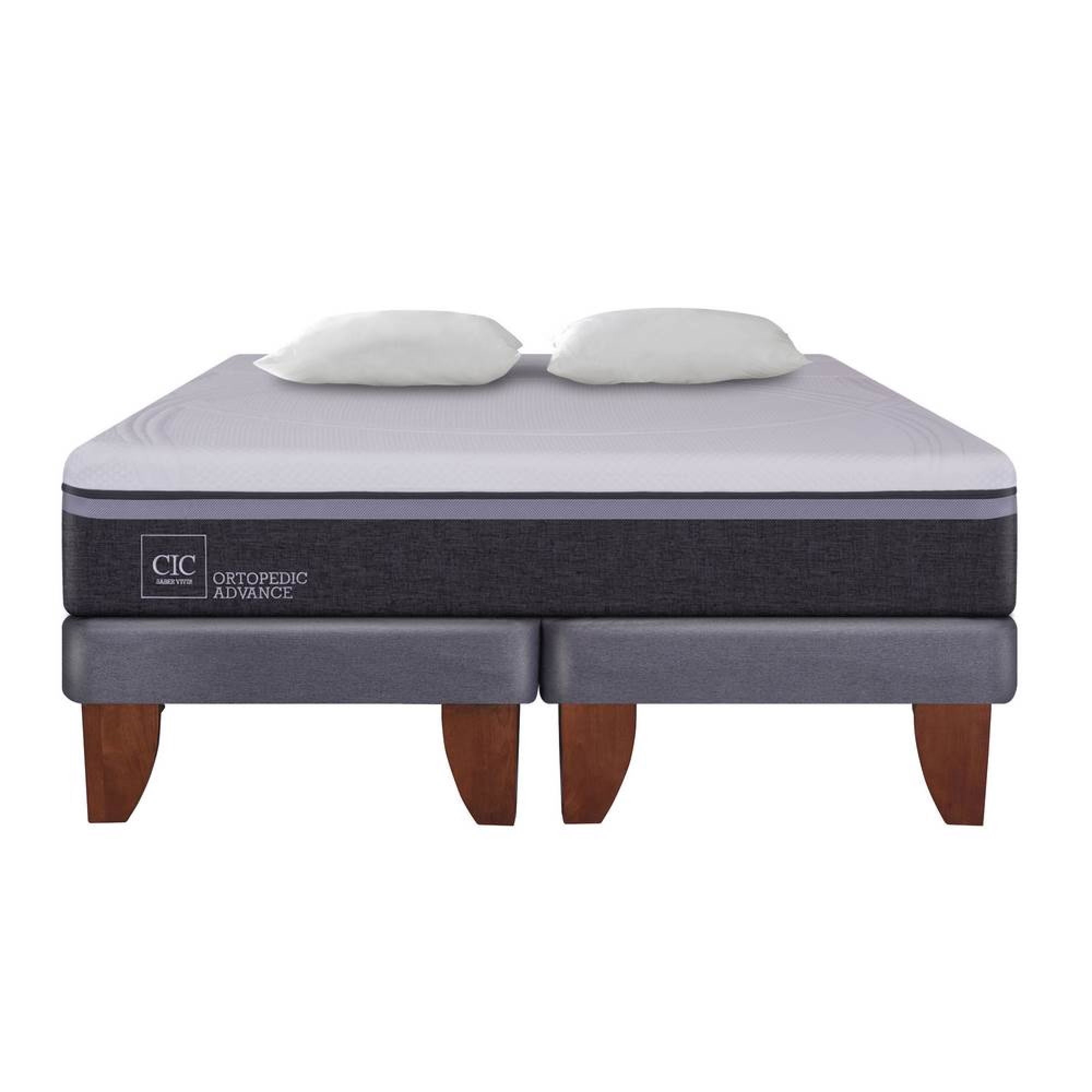 Cama Europea Europea Ortopedic Advance 2P Bd 2 Plaza Base Dividida