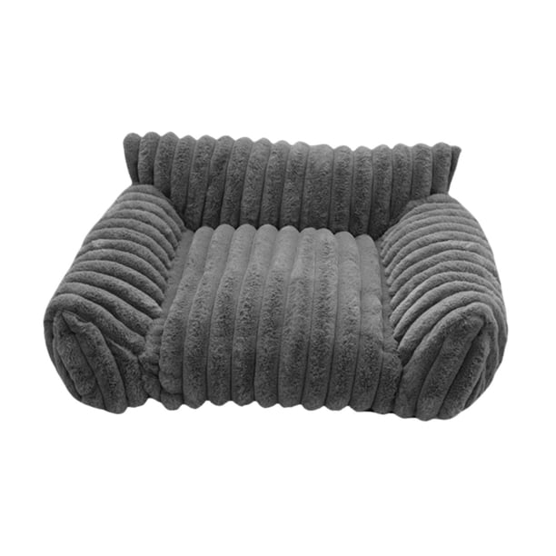 Sofá cama para gatos, sofá cama para mascotas, fácil de limpiar, sofá cama moderno y versátil con base antideslizante, para gatitos y perros pequeños. Gris