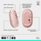 thumbnail image 5 of Kit Teclado Y Mouse Logitech Pop Icon Español Rosado, 5 of 7