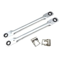 Magideal - Conexión Del Limpiaparabrisas Ensamblaje Del Enlace Del Motor Del Limpiaparabrisas Accesorios De Automóvil De Repuesto Con Clip De Reparación Varilla