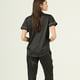 thumbnail image 3 of Pijama de Mujer Roma Pantalon Manga Corta Negro, 3 of 5
