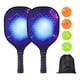 thumbnail image 3 of Juego De Raqueta De Madera Pickleball Para Principiantes Y Jugadores Avanzados, Entrenamiento En Casa, Gimnasio, 7 Piezas, Color Morado Y Azul, 3 of 3