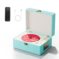 Yintiny Blue Time Music Box Reproductor De Cd Con Altavoz Recargable