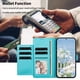 thumbnail image 5 of Funda Billetera Floral en Relieve iphone15 plus con Tarjetero y Cremallera Verde, 5 of 6