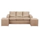 thumbnail image 1 of Living Emilia Sofá 3 Cuerpos + 2 Pouf Cuero Auris Beige, 1 of 8