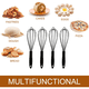 thumbnail image 5 of Juego de batidores de silicona, batidores con revestimiento antirayaduras para cocinar y hornear, juego de 4 batidores de cocina resistentes, 5 of 5