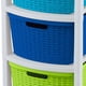 thumbnail image 2 of Cajonera Rattan Infantil 3 niveles con ruedas 13 Kg Rimax RX12281 45 Kg Blanco. Azul. Celeste y verde, 2 of 3