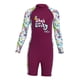 thumbnail image 4 of Traje De Baño Para Niños Traje De Neopreno Protección Solar Traje De Baño Para Niñas Para Nadar Al Aire Libre Violeta Grande, 4 of 5
