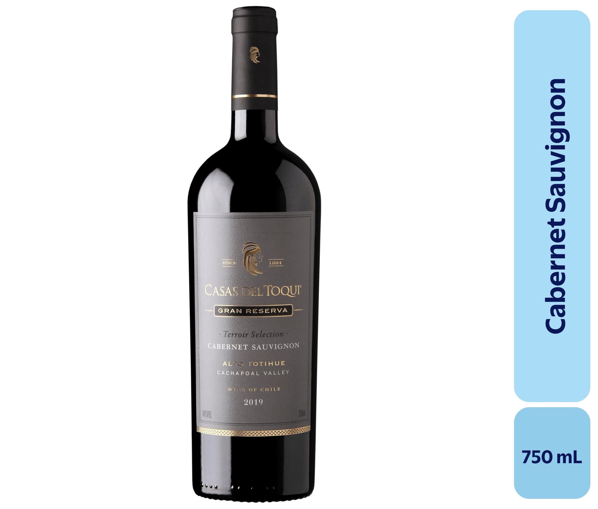 Vino Cabernet Sauvignon Botella 750 mL Casas Del Toqui