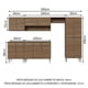 thumbnail image 3 of Kit Muebles de Cocina Madesa Emilly 293 cm Marrón, 3 of 10