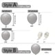 thumbnail image 1 of 10/116pcs, Gray Balloon Garland Arch Kit Gray Balloons Different Sizes Wedding Birthday Baby Shower Theme Party Decorations, Birthday Photo Prop, Birthday Party Anniversary Party Scene Decor Arrangeme, 1 of 3