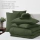 thumbnail image 5 of Juego de edredón CozyLux de color verde oliva, tamaño queen, 7 piezas, 5 of 6