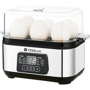 Cocedor Eléctrico Para Huevos Tesslux Con Capacidad Para 6 Huevos Para Múltiples Usos