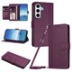 thumbnail image 1 of Funda Cartera Trébol para Samsung Galaxy S24 FE con Ranuras Tarjetas y Carga Inalámbrica Violeta, 1 of 6