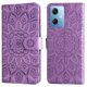 thumbnail image 3 of Funda tipo cartera FOXDOCK para Xiaomi Poco X5 , diseño girasol en relieve, cuero PU, cierre magnético, soporte y tarjetero, 3 of 5