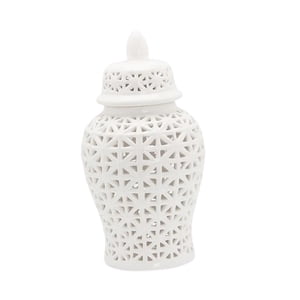 Bothyi - Centro De Mesa De Estilo Retro De Tarro De Jengibre Blanco Para Decoración De Sala De Estar De Mesa