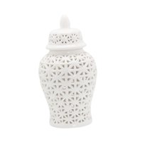 Bothyi - Centro De Mesa De Estilo Retro De Tarro De Jengibre Blanco Para Decoración De Sala De Estar De Mesa