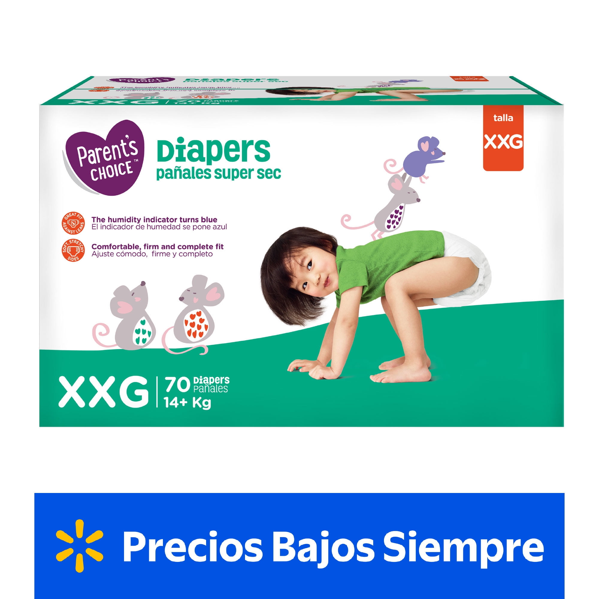 Pañales Súper Sec Talla Xxg 70 Un 70 Un Parent's Choice