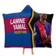 thumbnail image 1 of Lamine Yamal Manta Capa con Capucha Anti-Bolitas, Manta de Lana Ártica Suave, Manta Portátil de Felpa Ligera y Lujosa, Poncho para Siesta en Casa y Oficina,100*130cm, 1 of 6