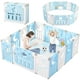 thumbnail image 4 of Corral de Seguridad Bebe Multiformas 14+2 Plegable + Alfombra Celeste, 4 of 7