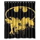 thumbnail image 1 of Cortina de ducha de superhéroe de Los Vengadores Batman, juego de cortina de baño con ganchos, tamaño 60 x 72 pulgadas, 1 of 3