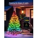 thumbnail image 4 of Luces navideñas Govee RGBWIC de 99 pies y 300 LED con mapeo de formas, 4 of 9