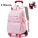 thumbnail image 1 of Rolling School Bags for Girls Backpack Children Waterproof School Backpacks with Wheels Middle School Trolley Luggage Back Pack, 1 of 3