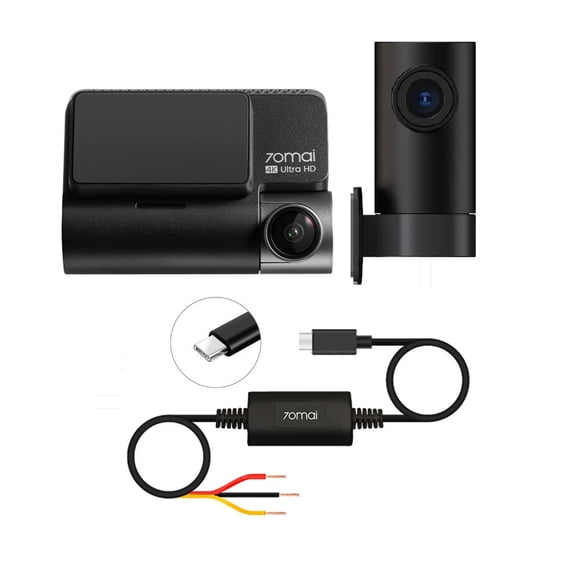 Pack 70mai Cámara para vehículo 4k HDR, GPS, ADAS, WIFI y visión nocturna A810-2 + Kit de cableado UP03
