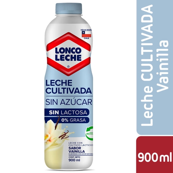 Leche Cultivada Light Sabor Vainilla Botella, 900 g