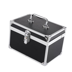 Ioensy - Organizador Portátil De Pedicura De Gran Capacidad Para Herramientas De Maquillaje De Artista, Color Negro