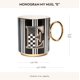 thumbnail image 4 of Taza de café MACKENZIE-CHILDS 350 ml cerámica con letra E, 4 of 7