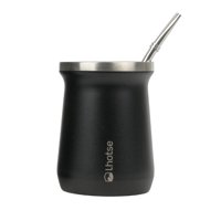Mate Acero Inoxidable Con Bombilla Lhotse Negro