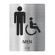 thumbnail image 1 of Placa De Letrero De Baño, Letrero De Baño Moderno Para Hombres Y Mujeres, Estilo De Baño De Negocios A, 1 of 5