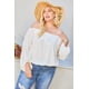 thumbnail image 1 of Top con Mangas Abullonadas y Volantes con Hombros Descubiertos, Talla 2XL, 1 of 4