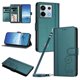 thumbnail image 1 of Funda Cartera Trébol para Xiaomi Poco X6 con Ranuras Tarjetas y Carga Inalámbrica Verde oscuro, 1 of 6
