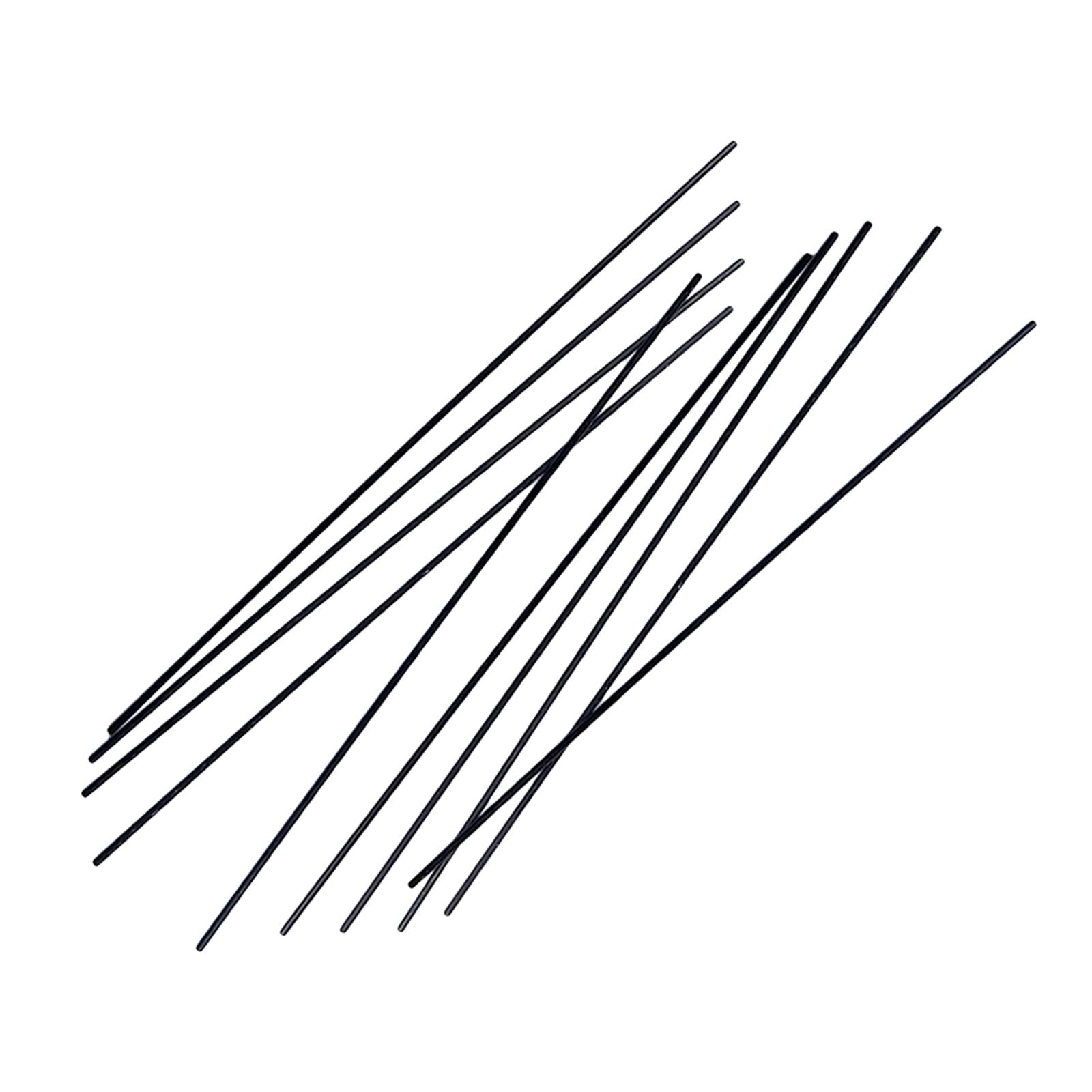 Magideal - Conjunto De 10 Tubos De Fibra De Carbono, Herramientas Para Proyectos Caseros, Varillas De Fibra Para Ejes De Equipos De Computación Y Drones Rc, 15x500 Mm