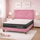 thumbnail image 3 of Cama Plaza y Media Corazón Palo Rosa Base + Colchón Mery Design Excellence Plus, 3 of 9