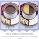 thumbnail image 3 of Juego de ollas de fondue eléctricas Party Desserts con 2 ollas, calentador de chocolate derretido para sumergir, olla de fusión de caramelo y chocolate, juego de ollas de fondue eléctricas, tenedores, 3 of 3