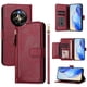 thumbnail image 1 of Funda tipo libro para Realme 12 pro plus 5G con bolsillo con cremallera, cierre magnético, 7 ranuras para tarjetas y correa para la muñeca., 1 of 6