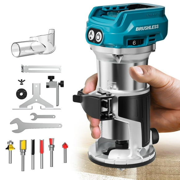 Enrutador Compacto Mtiolhig 800W 30,000 RPM Compatible Makita 18V