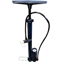 Genérico - Bombin De Pie + Manómetro + Kit De Puntas Bici Pelota Auto Segun Stock