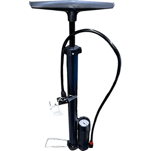 Genérico - Bombin De Pie + Manómetro + Kit De Puntas Bici Pelota Auto Segun Stock